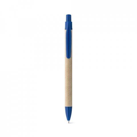 REMI. Esferogr&aacute;fica em papel 100% reciclado com clipe - Azul