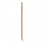 CORNWELL. HB-blyant med viskel&aelig;r - Lys naturell 