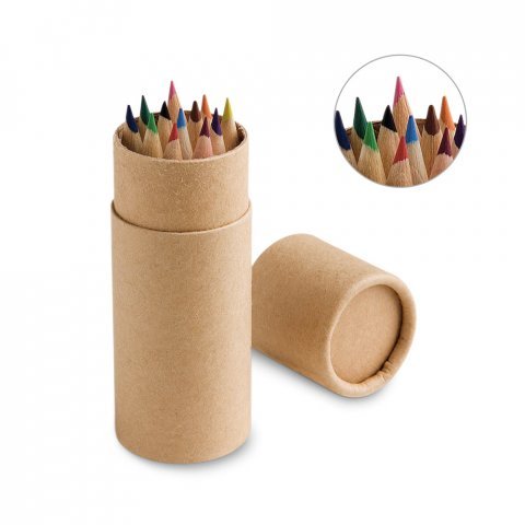 CYLINDER. Caixa com 12 l&aacute;pis de cor