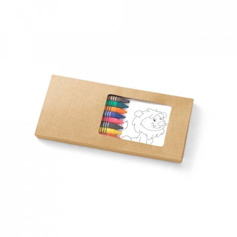 JAGUAR. Colouring set supplied in a Kraft paper box - Natural