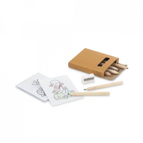 ANIM. Conjunto para pintar em caixa de cart&atilde;o