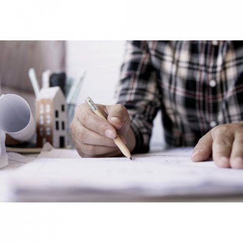 BARTER. mini blyant med viskl&aelig;der