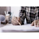 BARTER. mini blyant med viskl&aelig;der