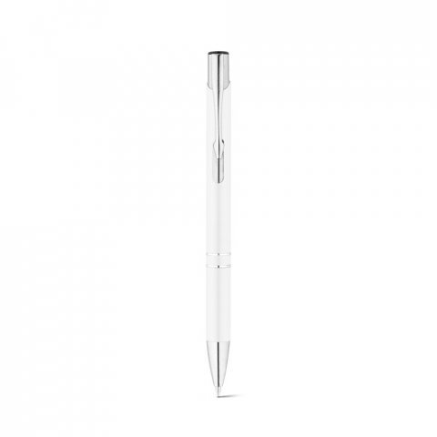 RE-BETA. Kulspetspenna i &aring;tervunnen aluminium (100% rAL) - Vit