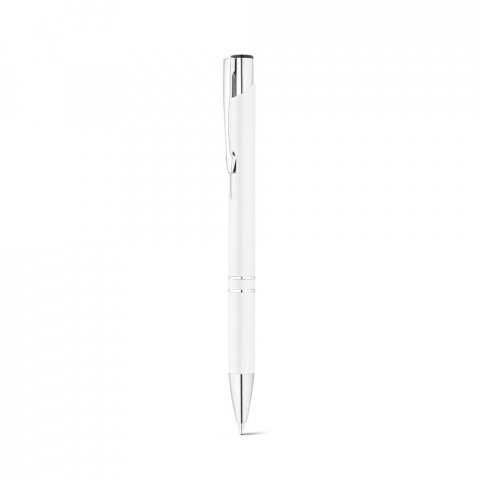 RE-BETA. Kulspetspenna i &aring;tervunnen aluminium (100% rAL) - Vit