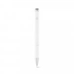 RE-BETA. Kulspetspenna i &aring;tervunnen aluminium (100% rAL) - Vit