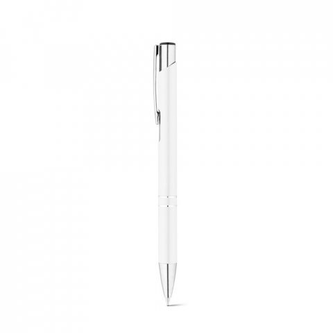 RE-BETA. Kulspetspenna i &aring;tervunnen aluminium (100% rAL) - Vit