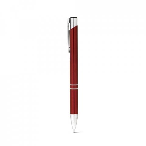 RE-BETA. Kulspetspenna i &aring;tervunnen aluminium (100% rAL) - Vinr&ouml;d