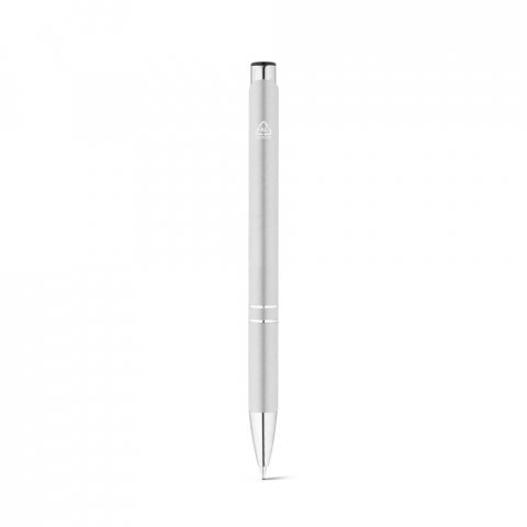 RE-BETA. Kulspetspenna i &aring;tervunnen aluminium (100% rAL) - Satinsilver