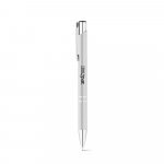 RE-BETA. Kulspetspenna i &aring;tervunnen aluminium (100% rAL) - Satinsilver