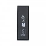 LEAH. Roller and ballpoint pen set in aluminium 94% rAL) with clip - Black