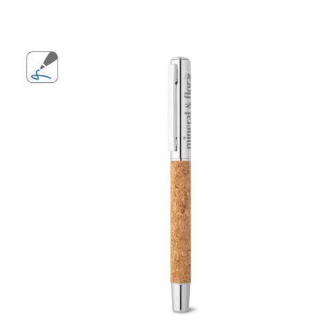 ANDREW. Roller with stainless steel body (90% rSS) and cork with clip