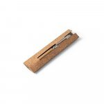 CORKO. Stylo &agrave; bille en li&egrave;ge et m&eacute;tal avec m&eacute;canisme twist - Naturel