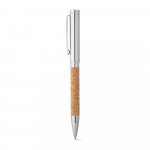 CORKO. Stylo &agrave; bille en li&egrave;ge et m&eacute;tal avec m&eacute;canisme twist - Naturel