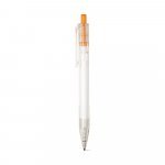 HARLAN. Balpen van rPET met gekleurde knop - Oranje