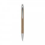 KYRA. Esferogr&aacute;fica em papel 100% reciclado e detalhes em ABS reciclado (100% rABS) - Cinzento claro