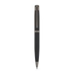 KINGSLEY. Set bestehend aus 1 Kugelschreiber und 1 Tintenroller aus Aluminium mit blauer Dokumental&reg;-Tinte - Schwarz