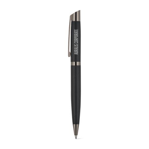 KINGSLEY. Set bestehend aus 1 Kugelschreiber und 1 Tintenroller aus Aluminium mit blauer Dokumental&reg;-Tinte - Schwarz