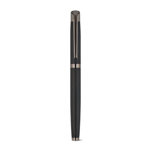 KINGSLEY. Set bestehend aus 1 Kugelschreiber und 1 Tintenroller aus Aluminium mit blauer Dokumental&reg;-Tinte - Schwarz