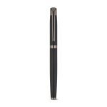 KINGSLEY. Set bestehend aus 1 Kugelschreiber und 1 Tintenroller aus Aluminium mit blauer Dokumental&reg;-Tinte - Schwarz