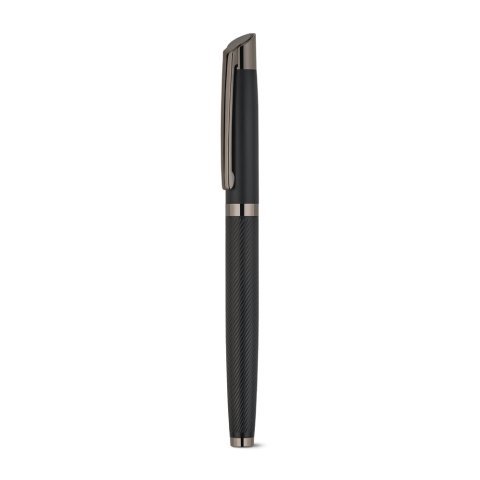 KINGSLEY. Set bestehend aus 1 Kugelschreiber und 1 Tintenroller aus Aluminium mit blauer Dokumental&reg;-Tinte - Schwarz