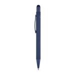 CLINT TOUCH. Penna a sfera dal design moderno, realizzata in alluminio riciclato (100% rAL) con finitura gommata - Blu