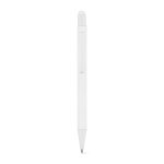CLINT TOUCH. Penna a sfera dal design moderno, realizzata in alluminio riciclato (100% rAL) con finitura gommata - Bianco