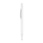 CLINT TOUCH. Penna a sfera dal design moderno, realizzata in alluminio riciclato (100% rAL) con finitura gommata - Bianco