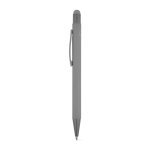 CLINT TOUCH. Penna a sfera dal design moderno, realizzata in alluminio riciclato (100% rAL) con finitura gommata - Grigio