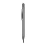 CLINT TOUCH. Penna a sfera dal design moderno, realizzata in alluminio riciclato (100% rAL) con finitura gommata - Grigio
