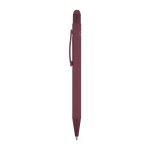 CLINT TOUCH. Penna a sfera dal design moderno, realizzata in alluminio riciclato (100% rAL) con finitura gommata - Bordeaux