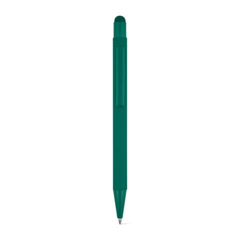 CLINT TOUCH. Penna a sfera dal design moderno, realizzata in alluminio riciclato (100% rAL) con finitura gommata - Verde scuro