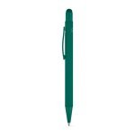 CLINT TOUCH. Penna a sfera dal design moderno, realizzata in alluminio riciclato (100% rAL) con finitura gommata - Verde scuro