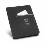 AUSTER. A4 map in 600D met gelinieerde pagina's blocnote - Licht grijs
