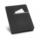 AUSTER. A4 map in 600D met gelinieerde pagina's blocnote - Licht grijs