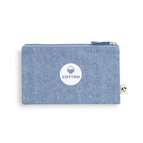 MILLIE. Multifunction bag in recycled cotton (70%) and polyester (30% rPET) (140 g/m&sup2;) - Blue