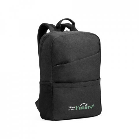 REPURPOSE BACKPACK. Раница за лаптоп 15.6 " 600D рециклиран полиестер - Тъмно сив