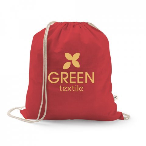 ISTANBUL. Ranac napravljen od recikliranog pamuka (70%) i poliestera (30% rPET) (150 g/m&sup2;) - Crvena
