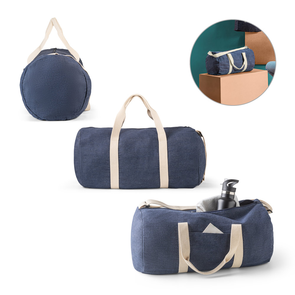 Saco de desporto em denim (300 g/m²) — Personalizado