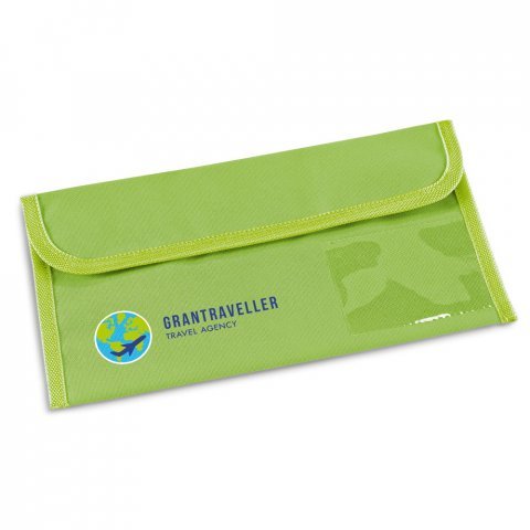 AIRLINE. Porta documentos de viaje - Verde claro