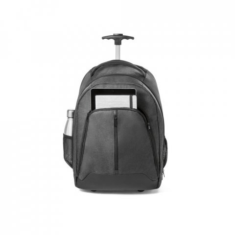 EINDHOVEN. Sac &agrave; dos trolley pour ordinateur portable 15.6'' en polyester 600D - Gris fonc&eacute;