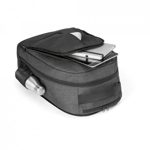 EINDHOVEN. Sac &agrave; dos trolley pour ordinateur portable 15.6'' en polyester 600D - Gris fonc&eacute;