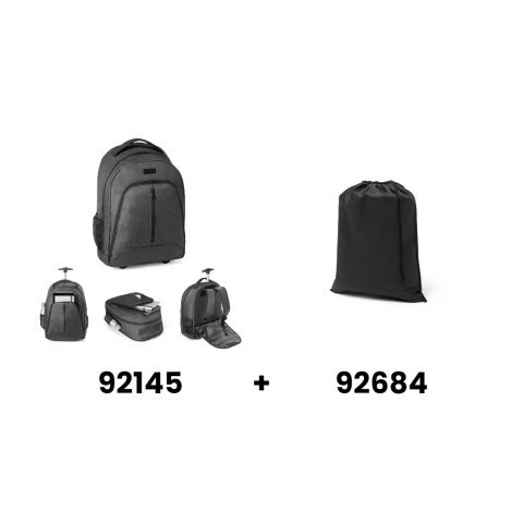 EINDHOVEN. Sac &agrave; dos trolley pour ordinateur portable 15.6'' en polyester 600D