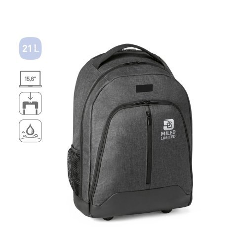 EINDHOVEN. Mochila trolley para computador port&aacute;til 15.6'' em poli&eacute;ster 600D