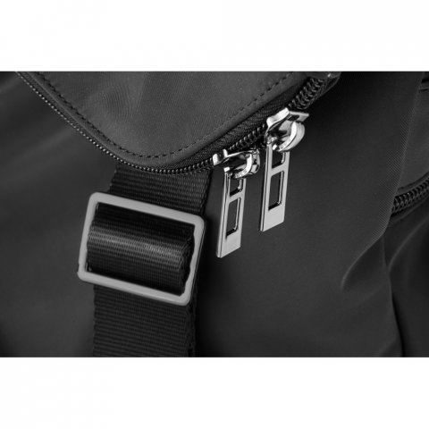 ROVER BACKPACK. Ruksak od mikrovlakana i PU - Crna