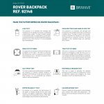 ROVER BACKPACK. Ruksak od mikrovlakana i PU