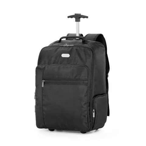 AVENIR. Laptop kolica-ranac 17'' u poliester 1680D i 300D - Crna