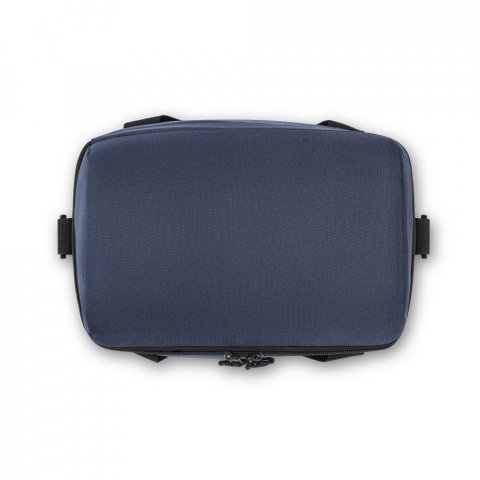 ROMA M. Borsa termica imbottita in poliestere riciclato 600D ripstop 11 L - Blu
