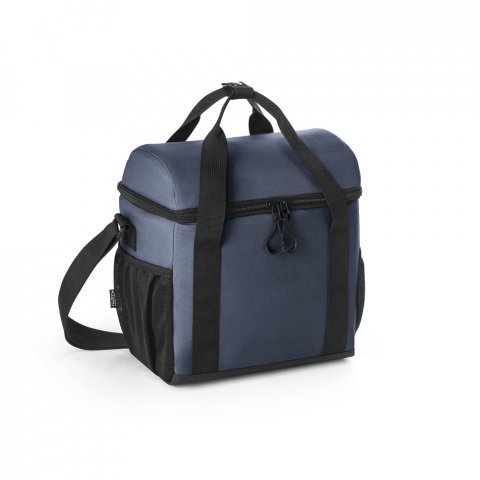 ROMA M. Borsa termica imbottita in poliestere riciclato 600D ripstop 11 L - Blu