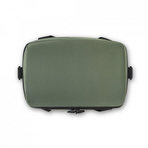 ROMA M. Borsa termica imbottita in poliestere riciclato 600D ripstop 11 L - Verde scuro